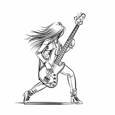 Female Bass Player 11