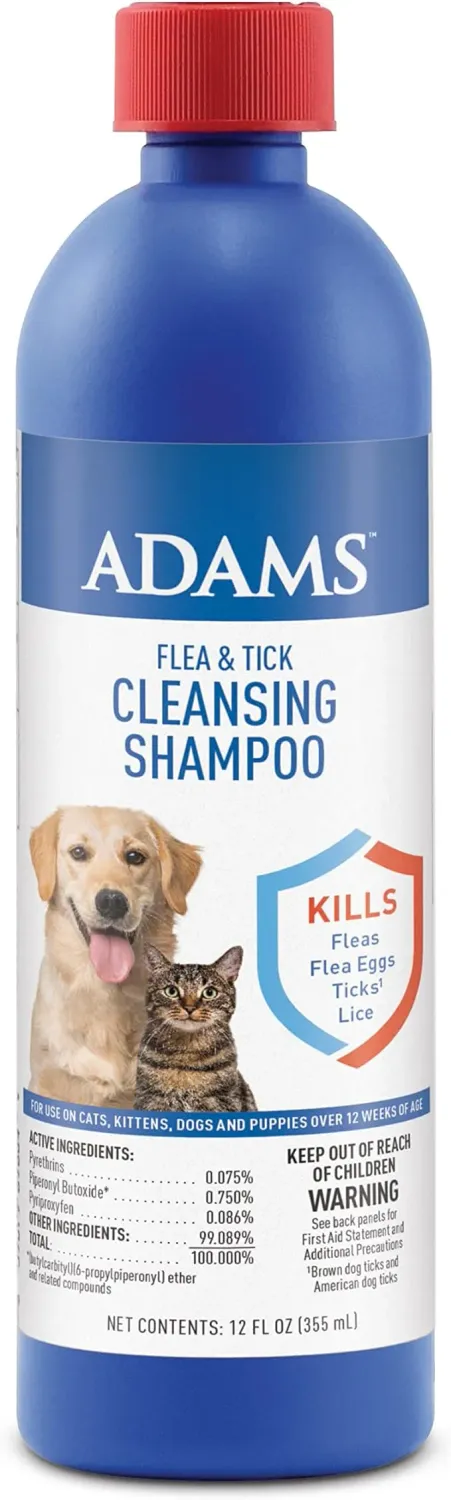 Adams Flea &amp; Tick Cleansing Shampoo