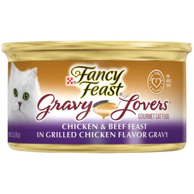 Fancy Feast Gravy Lovers Chicken &amp; Beef Feast In Gravy Canned Cat Food