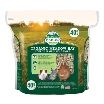 Oxbow Animal Health Organic Meadow Hay For Rabbits &amp; Guinea Pigs