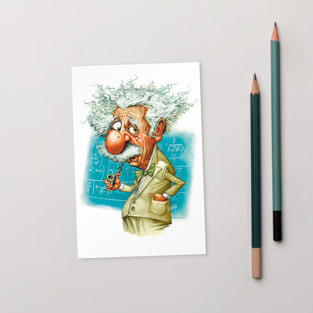 Albert Einstein Standard Postcard