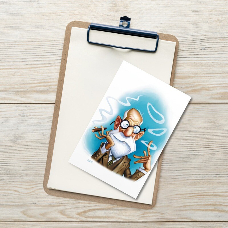 Sigmund Freud Standard Postcard