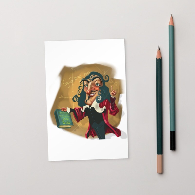 René Descartes Standard Postcard