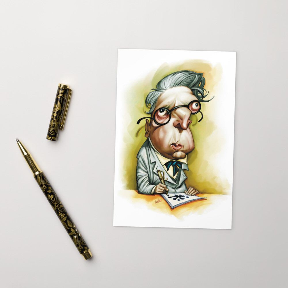W. B. Yeats Standard Postcard