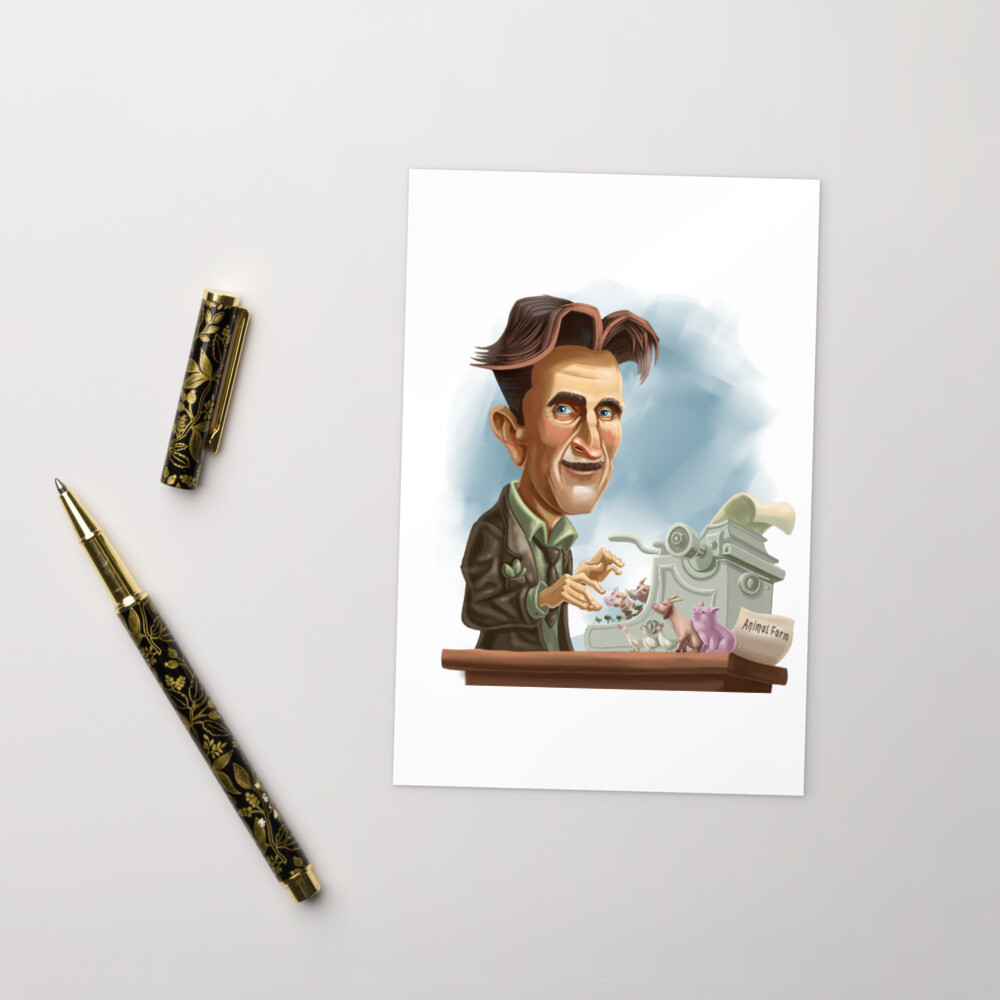 George Orwell Standard Postcard