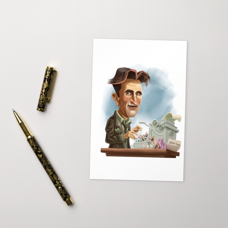 George Orwell Standard Postcard
