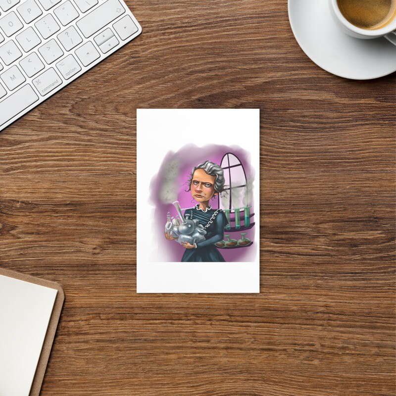 Marie Curie Standard Postcard