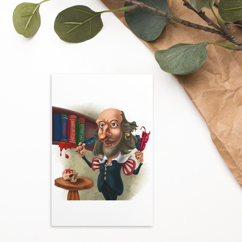 William Shakespeare Standard Postcard