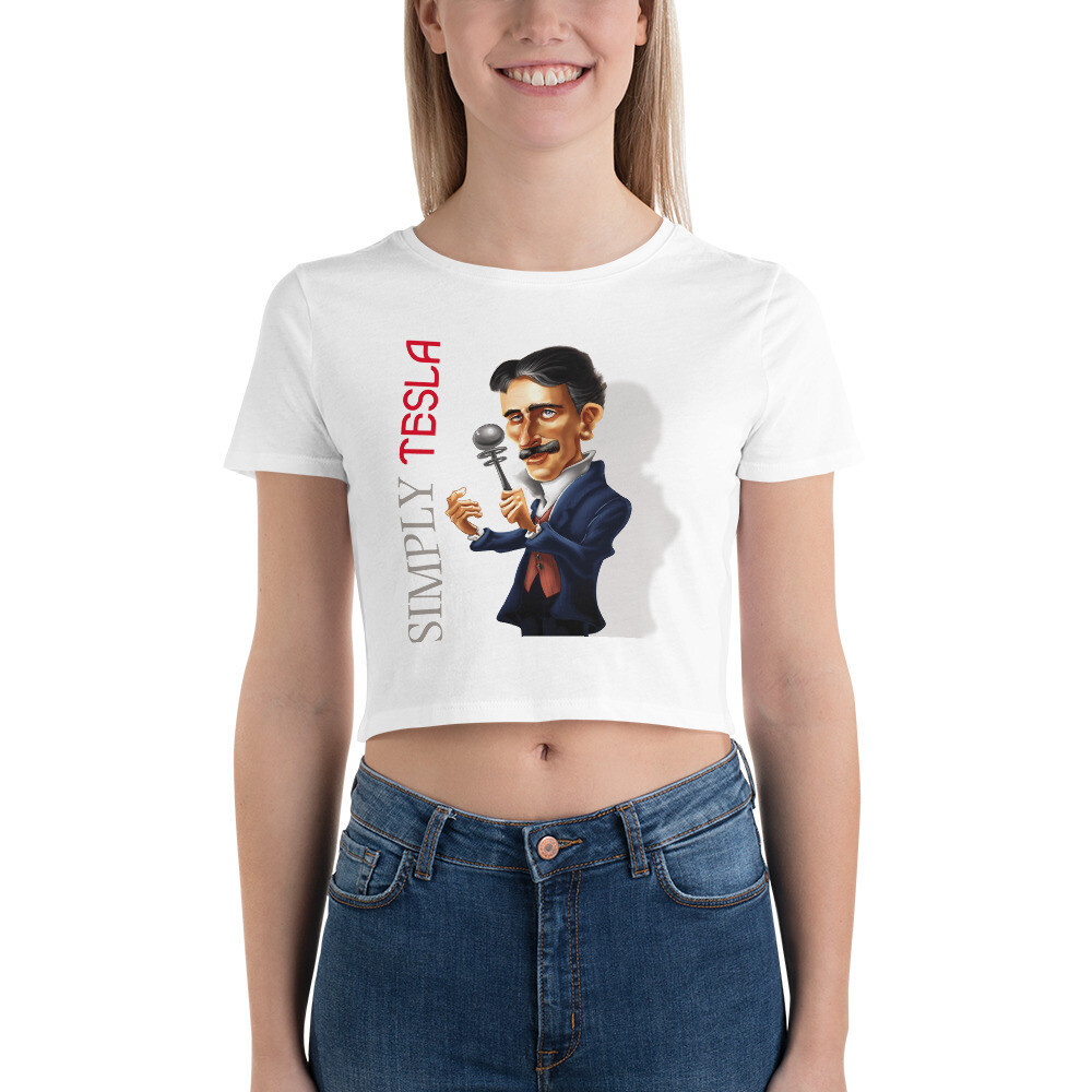 Simply Tesla Women’s Crop Tee