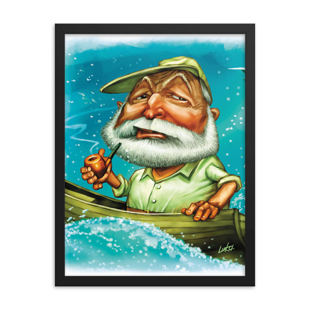 Ernest Hemingway Framed poster