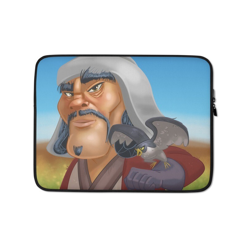 Chinggis Khan Laptop Sleeve