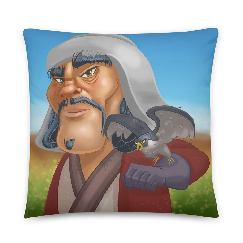 Chinggis Khan Basic Pillow