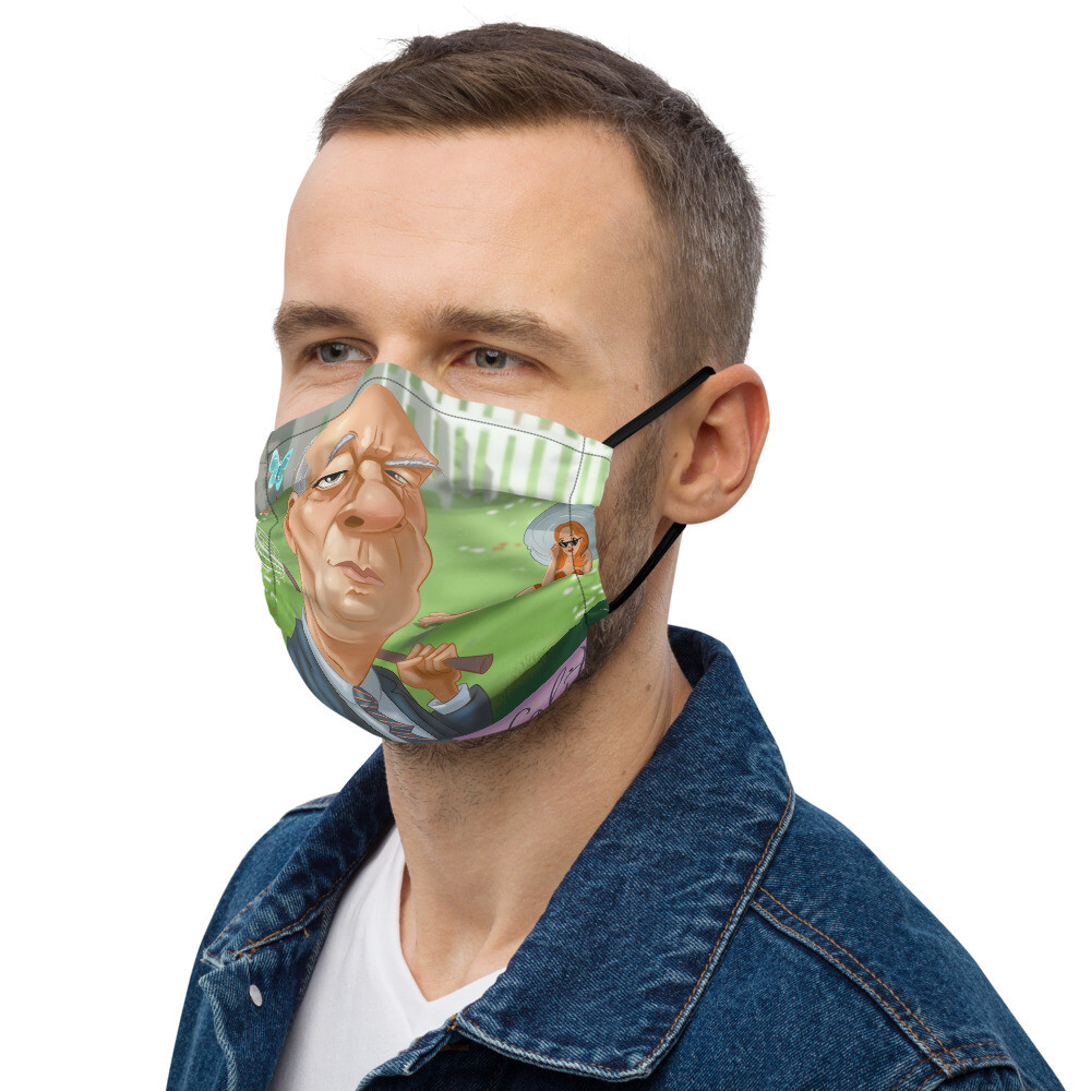 Vladimir Nabokov Premium face mask