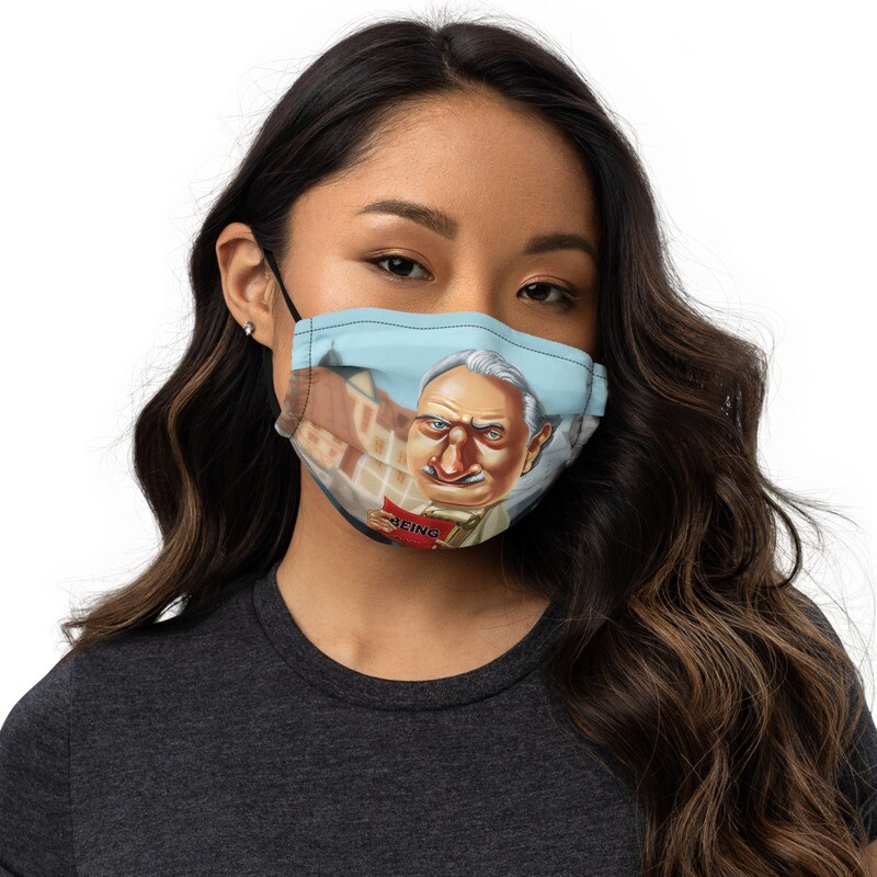 Martin Heidegger Premium face mask