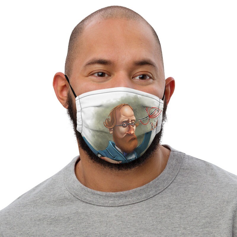 Bernhard Riemann Premium face mask
