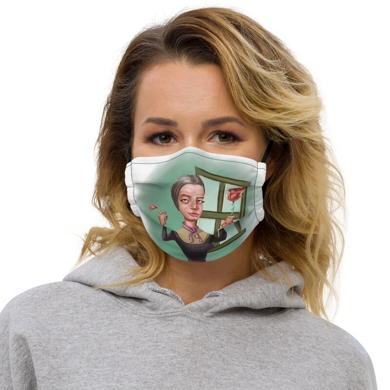 Emily Dickinson Premium face mask