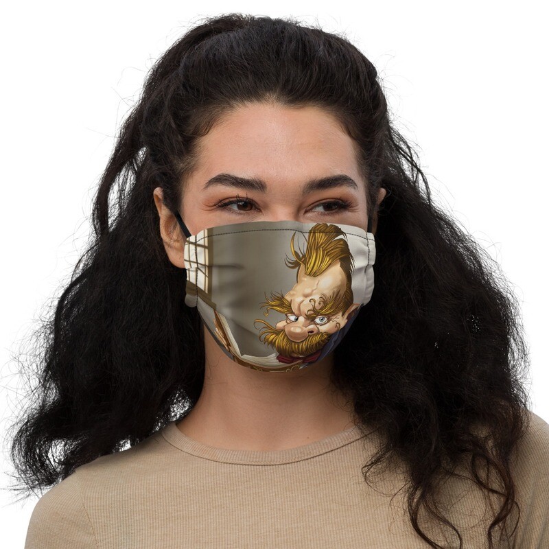 Friedrich Nietzsche Premium face mask