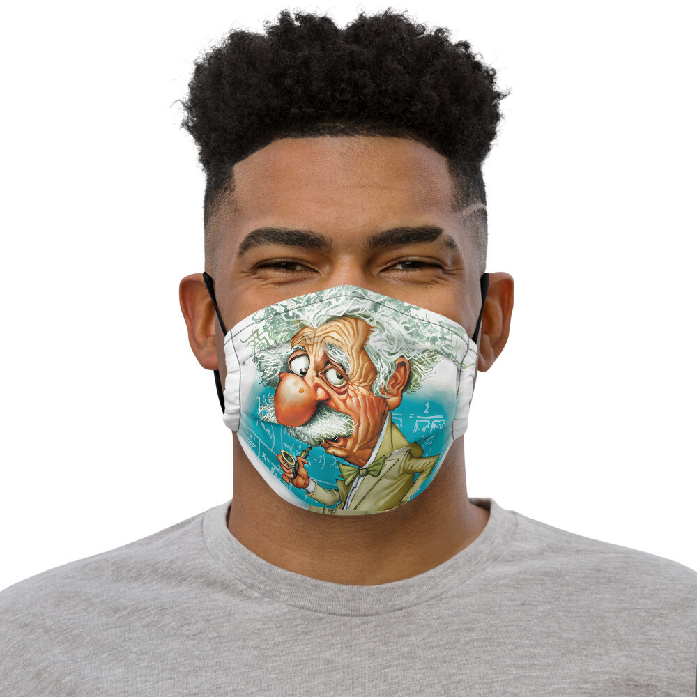 Albert Einstein Premium face mask