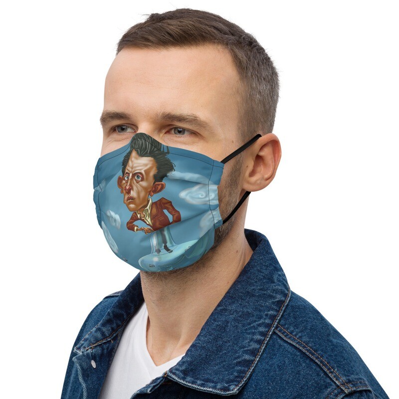 Ludwig Wittgenstein Premium face mask