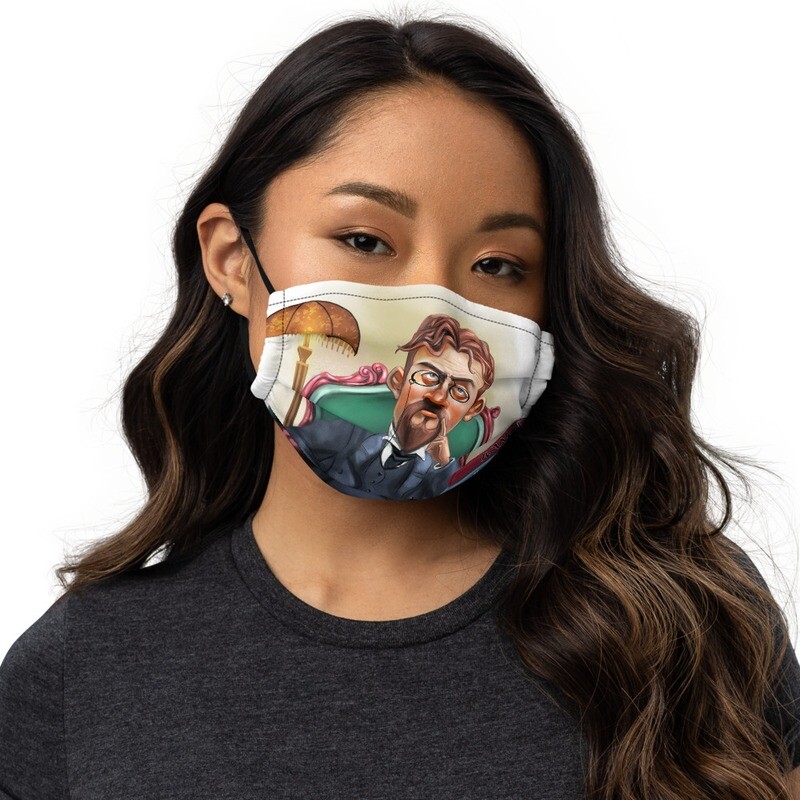 Anton Chekhov Premium face mask