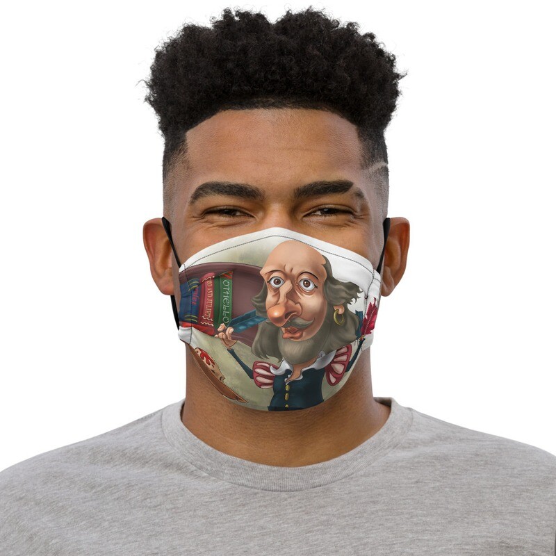 William Shakespeare Premium face mask