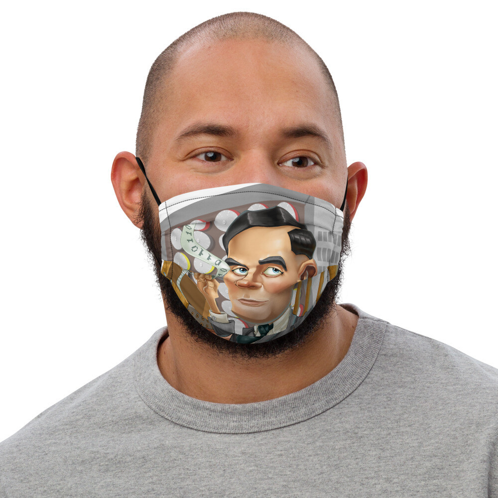 Alan Turing Premium face mask