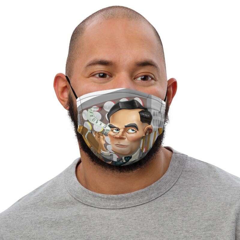 Alan Turing Premium face mask
