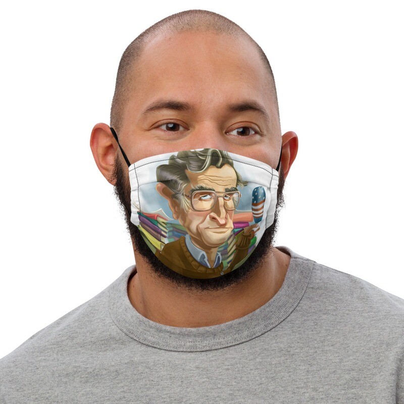 Noam Chomsky Premium face mask