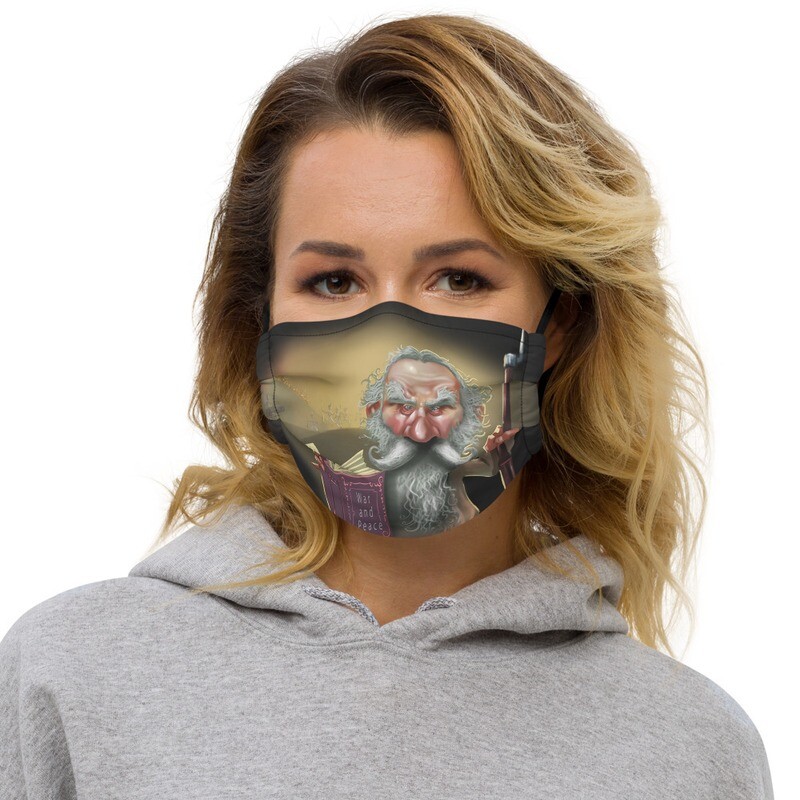 Leo Tolstoy Premium face mask