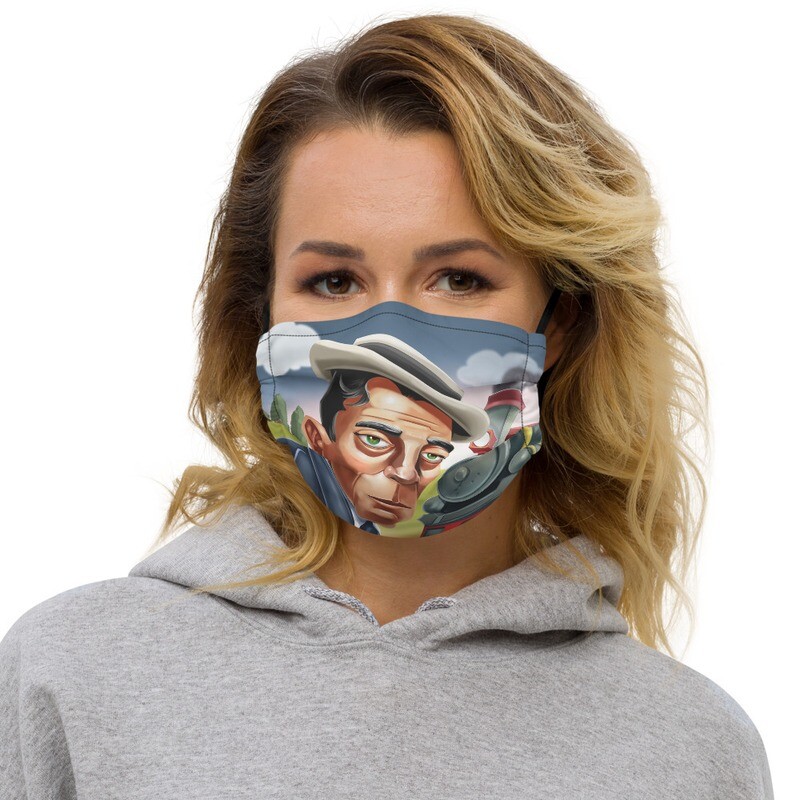 Buster Keaton Premium face mask