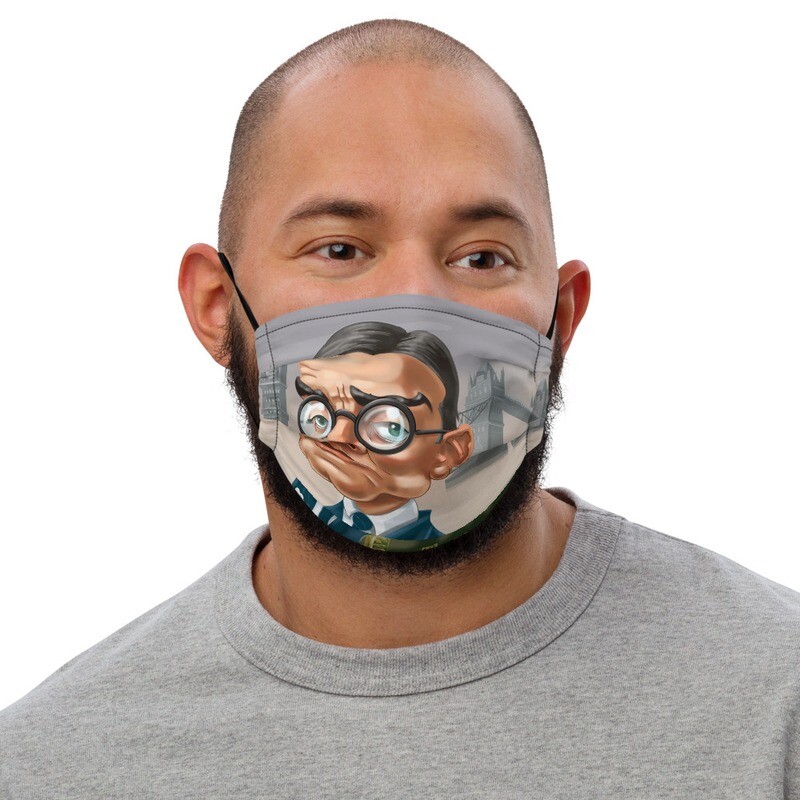 T. S. Eliot Premium face mask