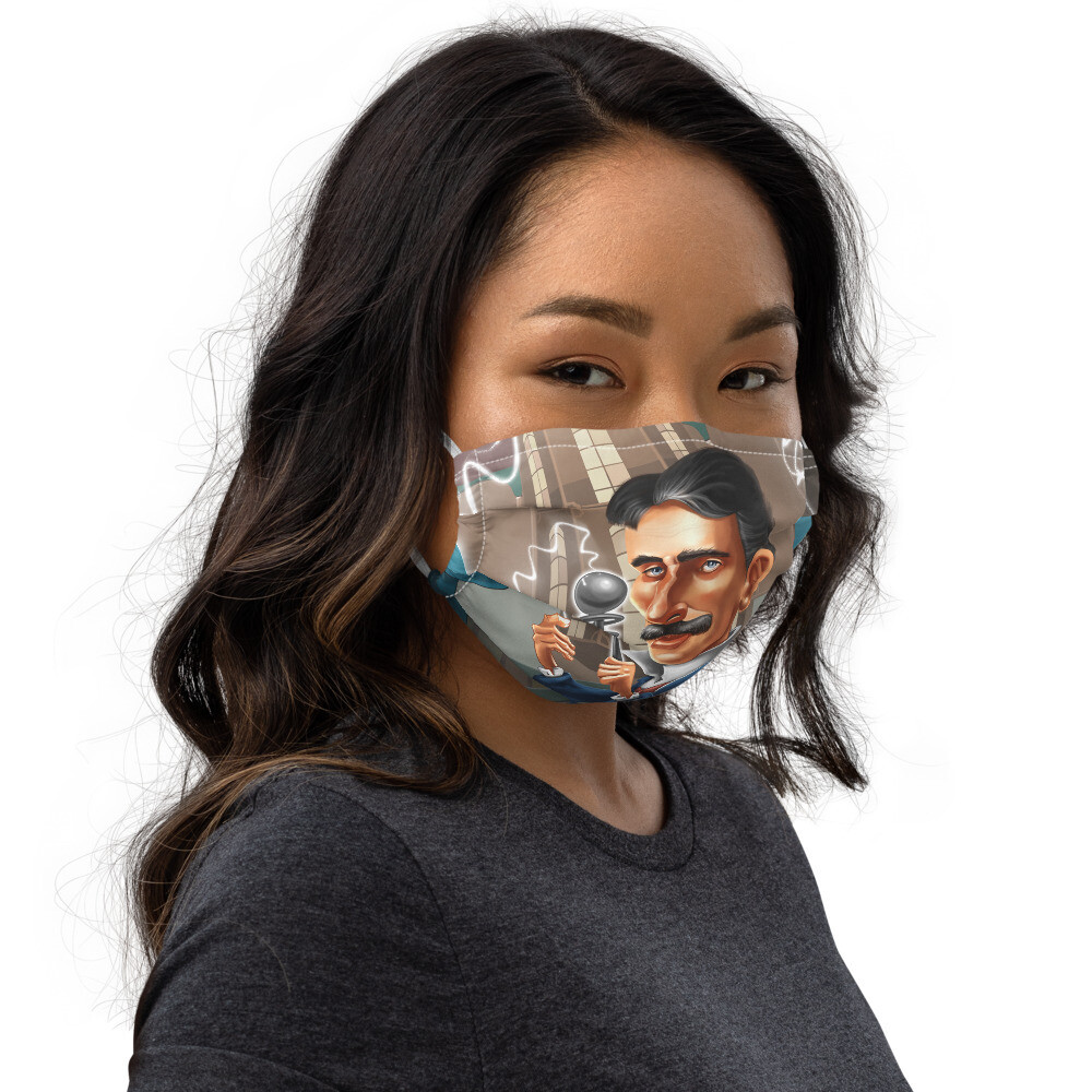 Nikola Tesla Premium face mask