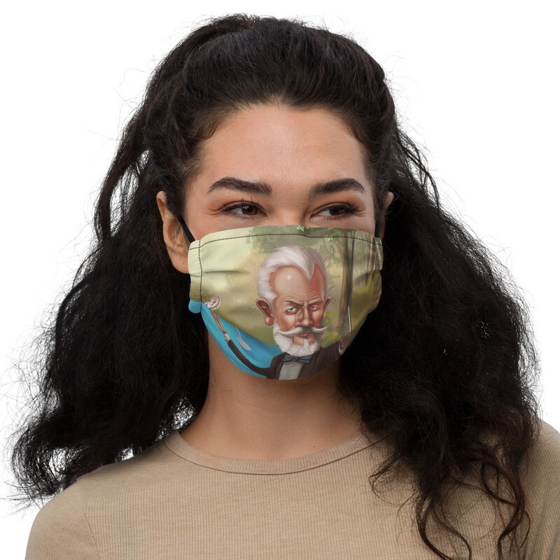 Pyotr Ilyich Tchaikovsky Premium face mask