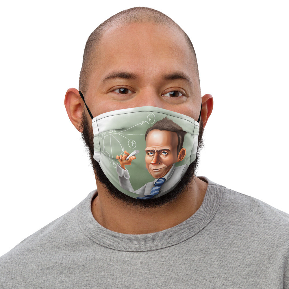 Werner Heisenberg Premium face mask