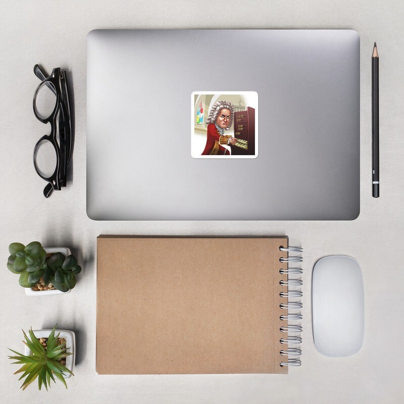 Johann Sebastian Bach Bubble-free stickers