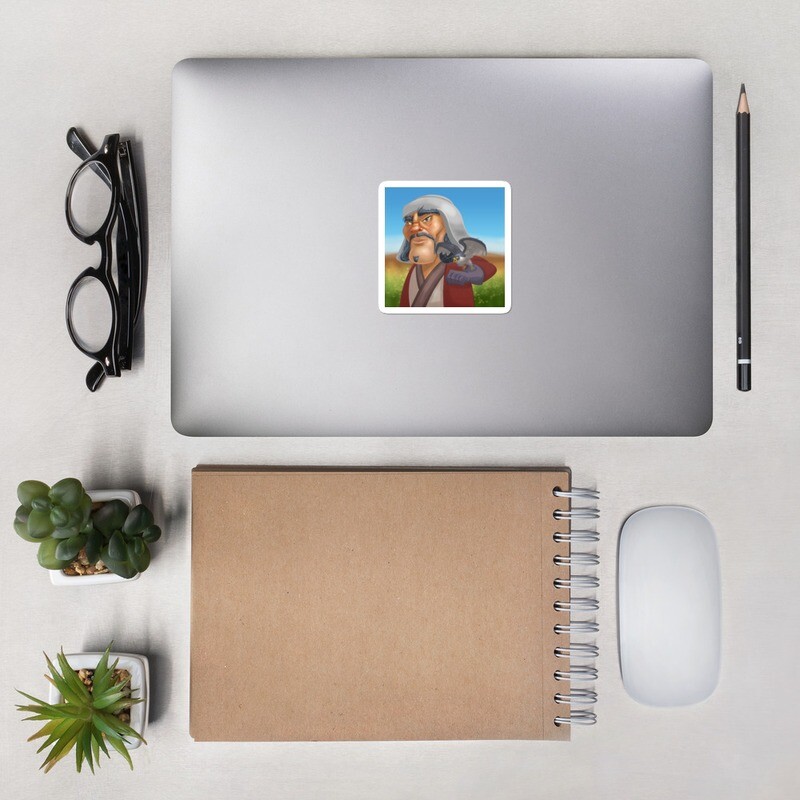 Chinggis Khan Bubble-free stickers