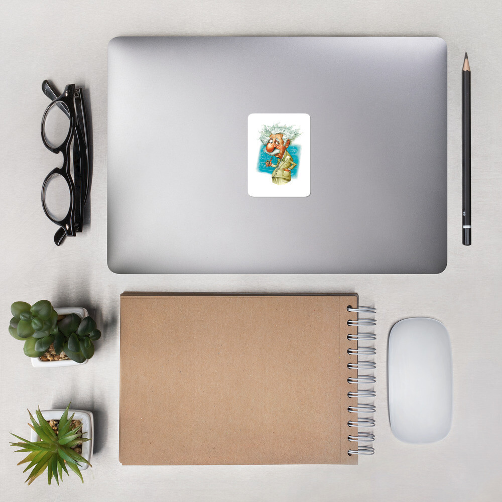 Albert Einstein Bubble-free stickers