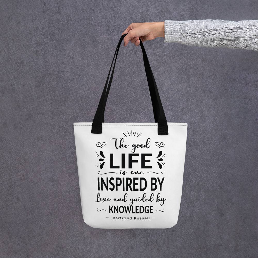 Bertrand Russell Quote Tote bag