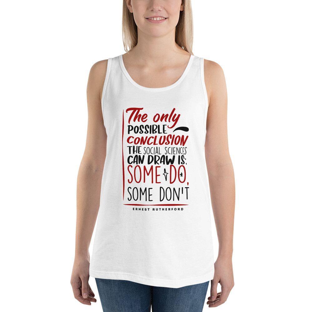 Ernest Rutherford Quote Unisex Tank Top