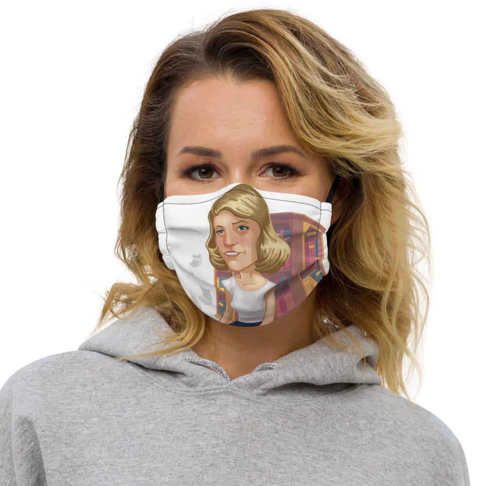 Sylvia Plath Premium face mask