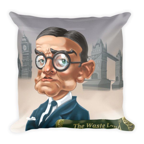 T.S. Eliot Square Pillow