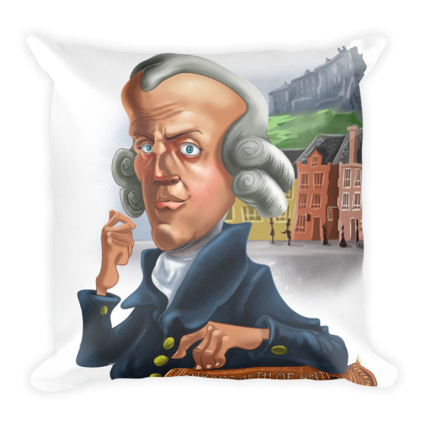 Adam Smith Square Pillow