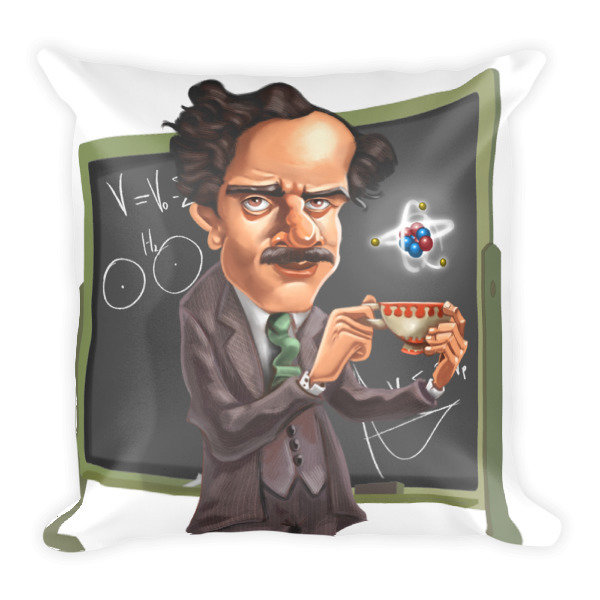 Paul Dirac Square Pillow