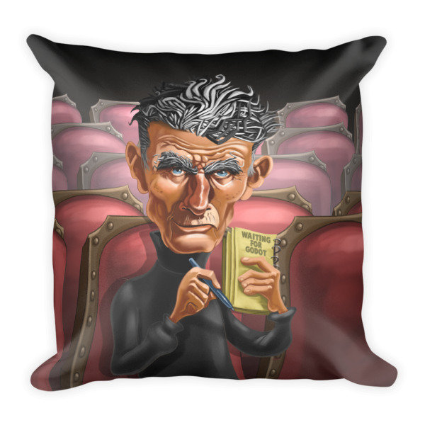 Samuel Beckett Square Pillow