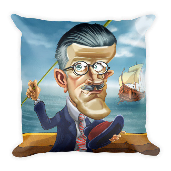 James Joyce Square Pillow