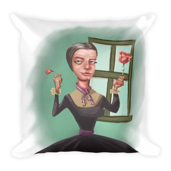 Emily Dickinson Square Pillow