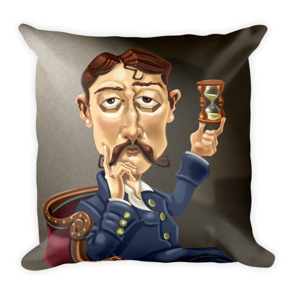 Marcel Proust Square Pillow