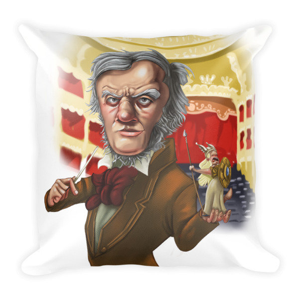 Richard Wagner Square Pillow