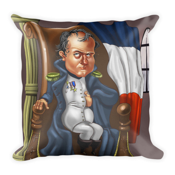 Napoleon Bonaparte Square Pillow