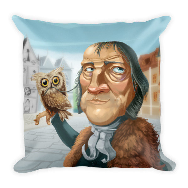 Georg Hegel Square Pillow